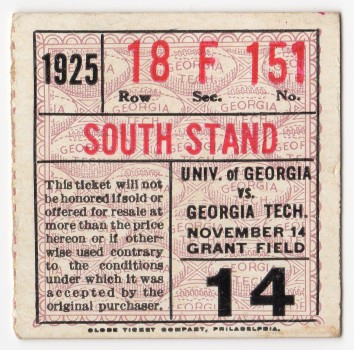 1925 Georgia Tech vs Georgia