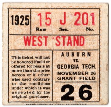 1925-11-26 - Georgia Tech vs. Auburn