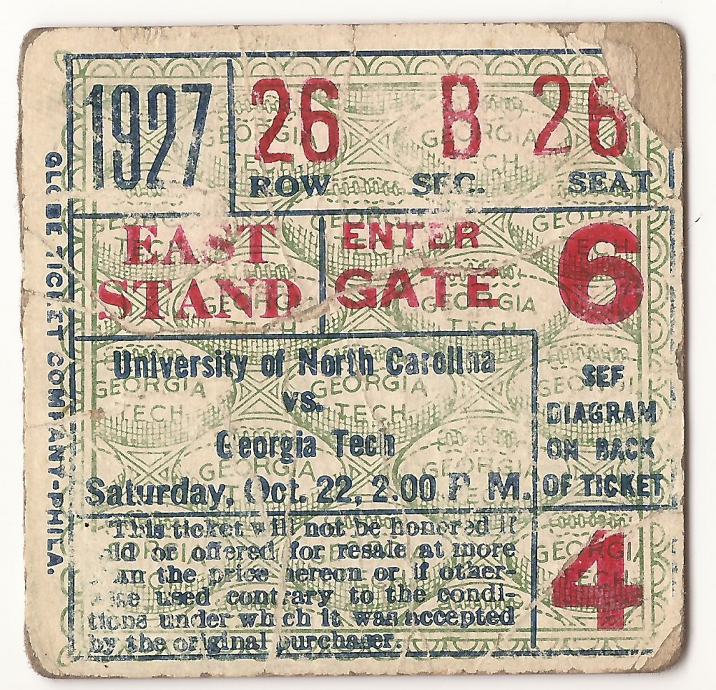 1927-10-22 - Georgia Tech vs. North Carolina