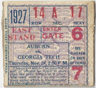 1927-11-24 - Georgia Tech vs. Auburn