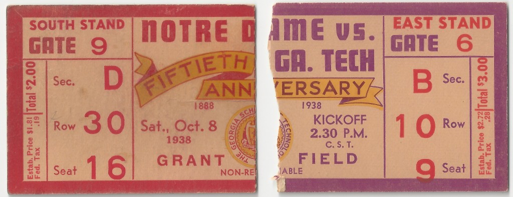 Georgia Tech vs. Notre Dame - 1938