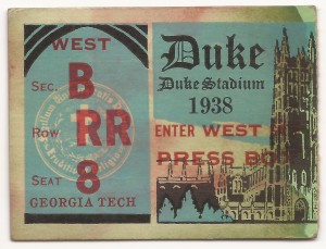 Georgia Tech at Duke 1938