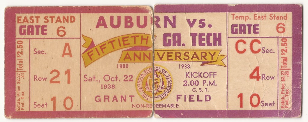 1938-10-22 - Georgia Tech vs. Auburn