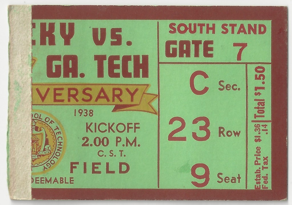 1938-11-05 - Georgia Tech vs. Kentucky
