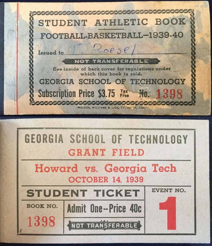 Georgia Tech vs. Howard - 1939