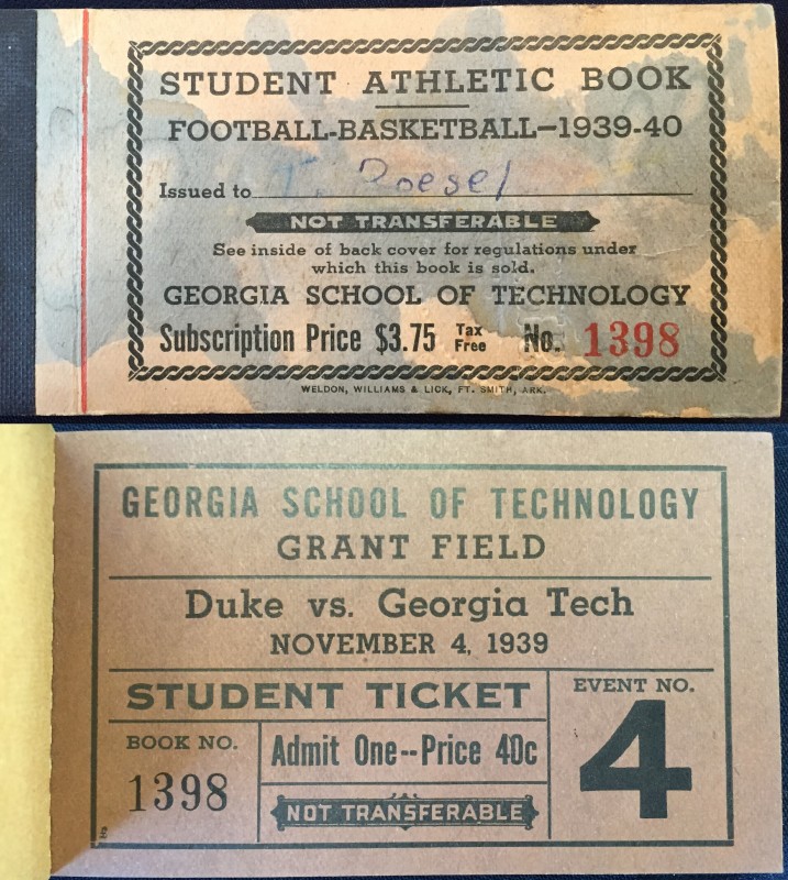 Georgia Tech vs. Duke - 1939