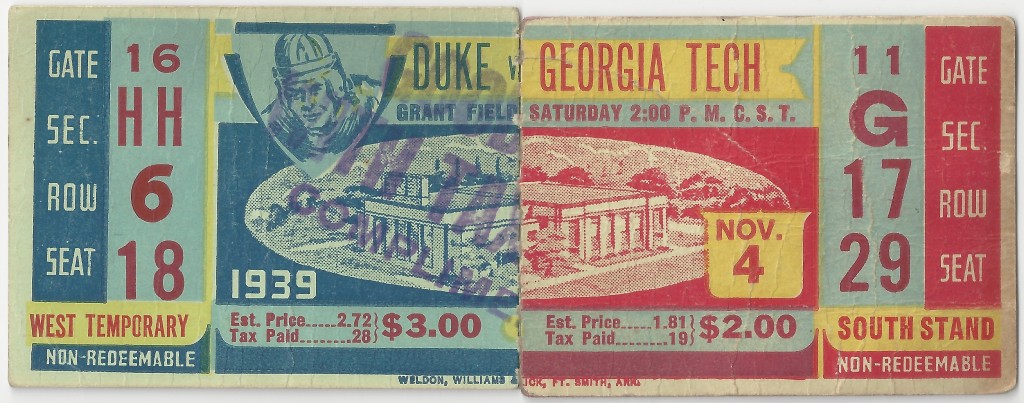 Georgia Tech vs. Duke - 1939