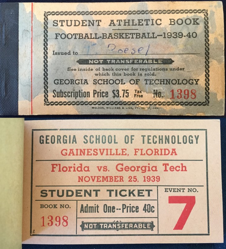 1939-11-25 - Georgia Tech at Florida - Student