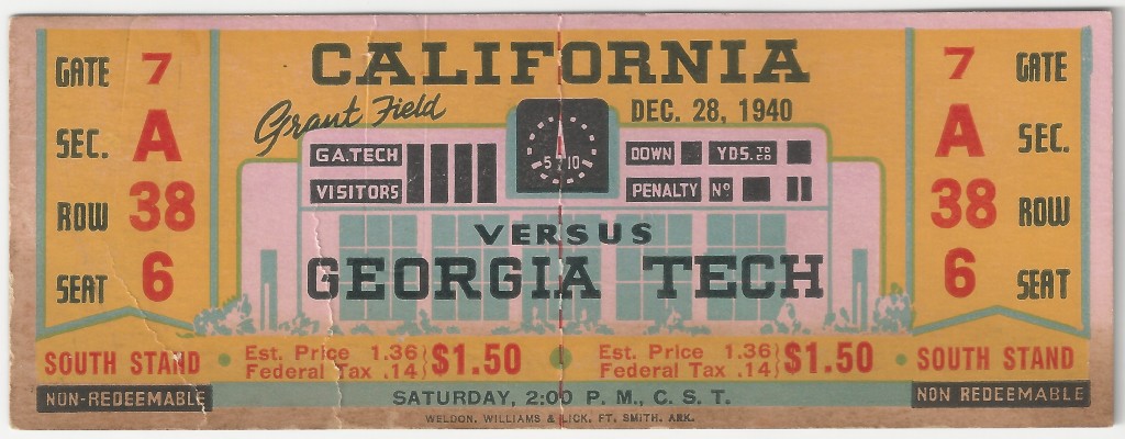 1940-12-28 - Georgia Tech vs. California