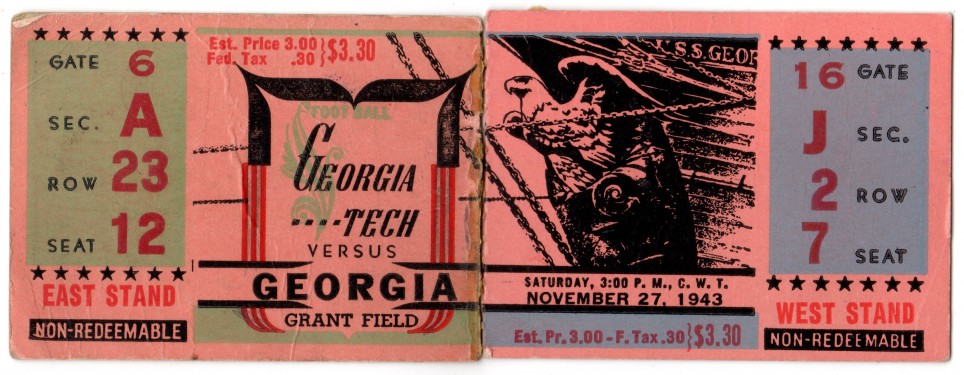 1943-11-27 - Georgia Tech vs. Georgia