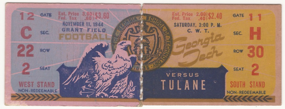 1944-11-11 - Georgia Tech vs. Tulane