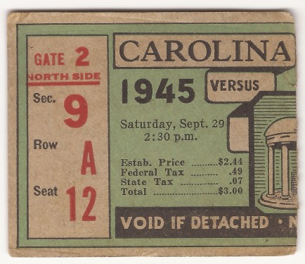 1945-09-29 - Georgia Tech at North Carolina