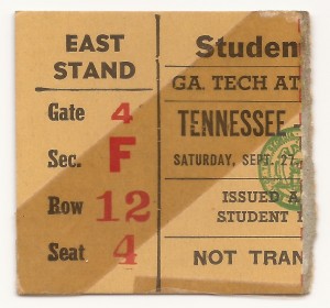 Georgia Tech vs. Tennessee - Student - 1947
