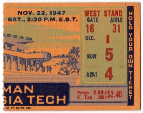 1947-11-22 - Georgia Tech vs. Furman