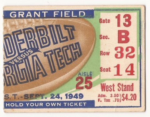 Georgia Tech vs. Vanderbilt - 1949