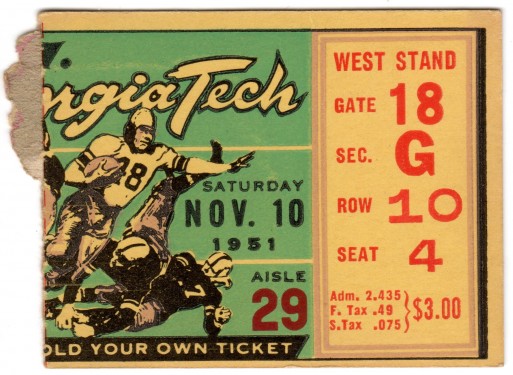 1951-11-10 - Georgia Tech vs. Virginia Military Institute