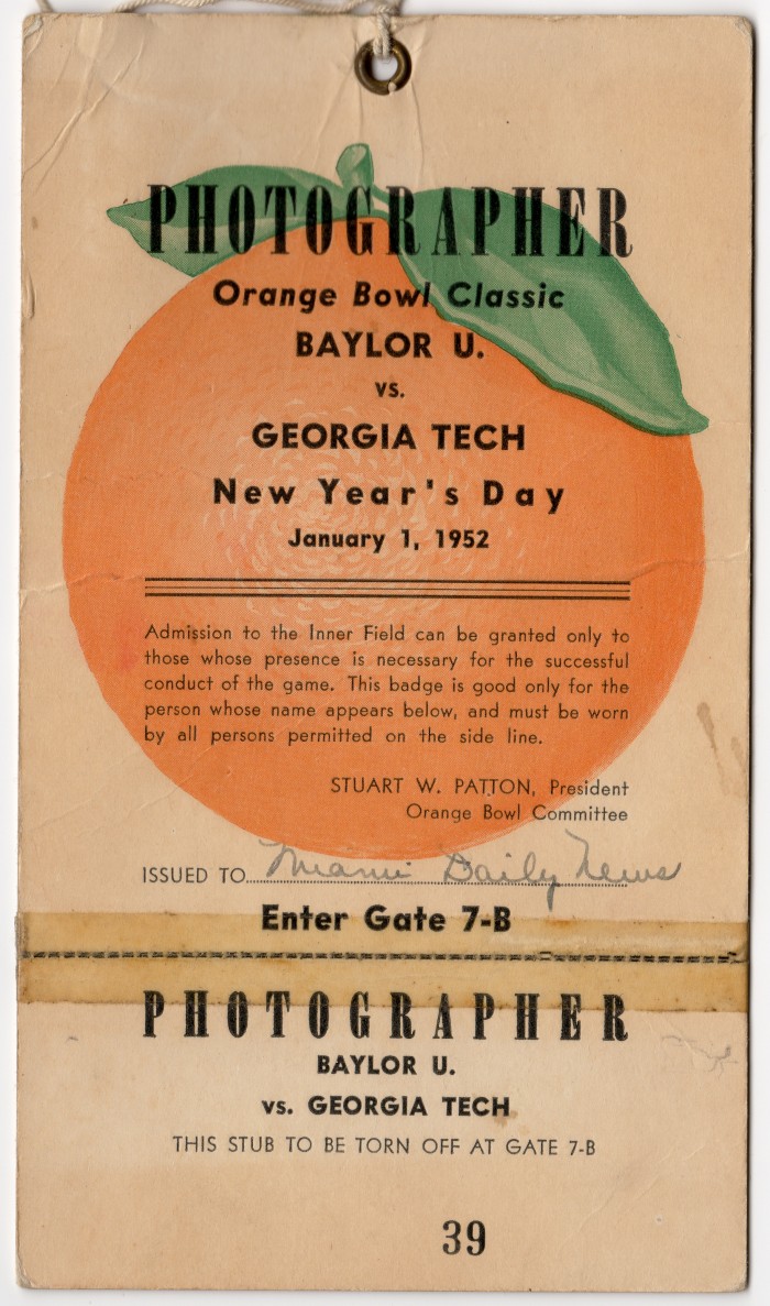 1952-01-01 - Georgia Tech vs. Baylor - Orange Bowl - Press Pass