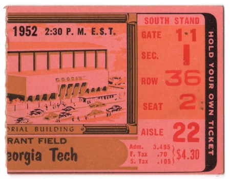 1952-10-18 - Georgia Tech vs. Auburn