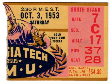 1953-10-03 - Georgia Tech vs. Southern Methodist