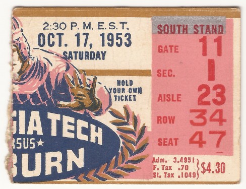 1953-10-17 - Georgia Tech vs. Auburn