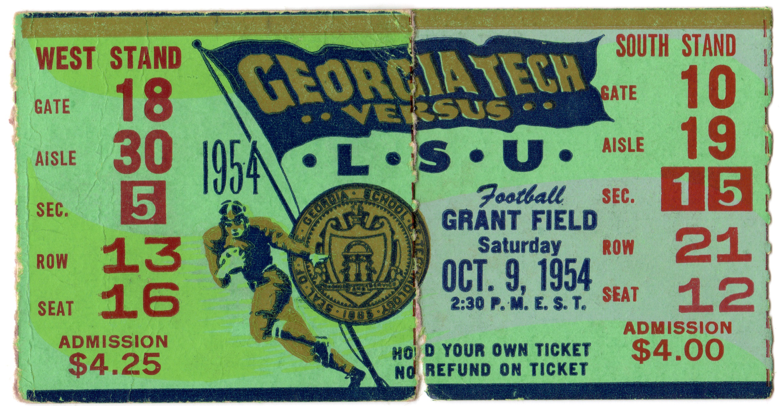 Georgia Tech vs. Louisiana State - 1954