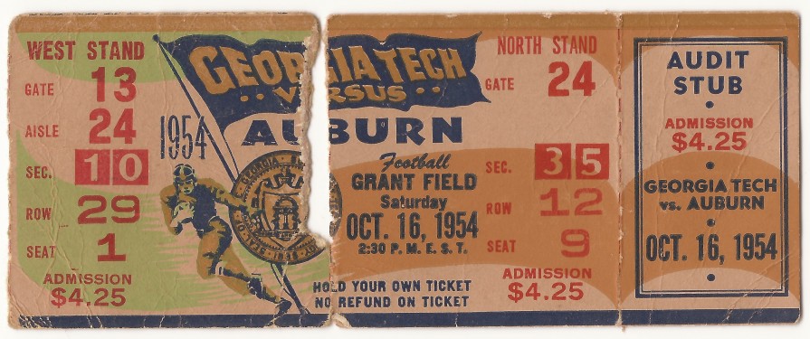 1954-10-16 - Georgia Tech vs. Auburn
