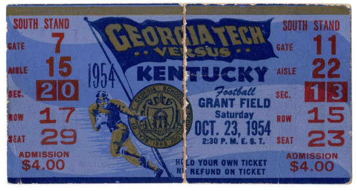 Georgia Tech vs. Kentucky – 1954