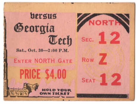 1954-10-30 - Georgia Tech at Duke