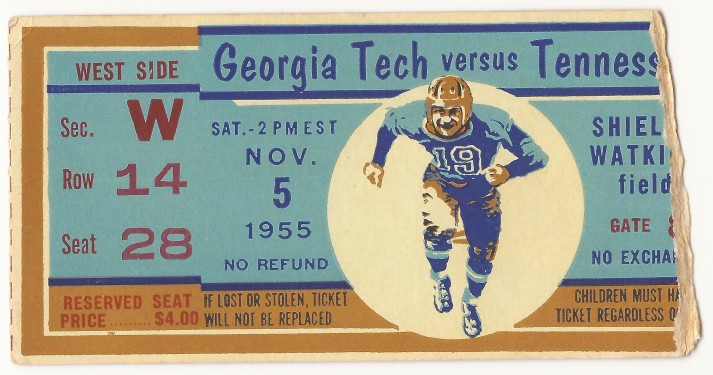 1955-11-05 - Georgia Tech at Tennessee