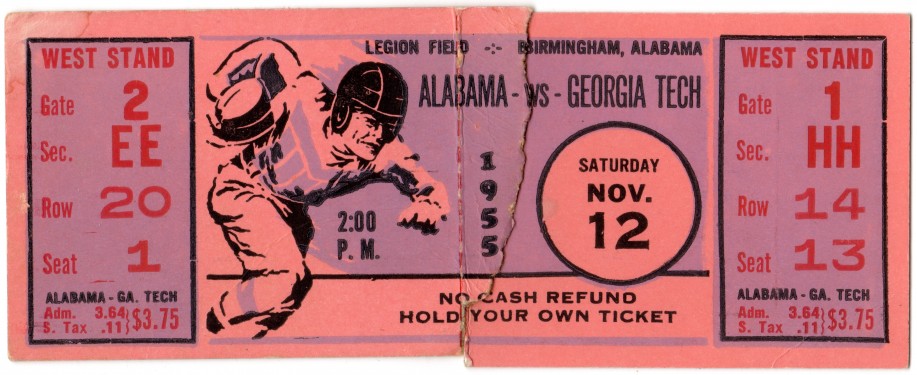 1955-11-12 - Georgia Tech at Alabama