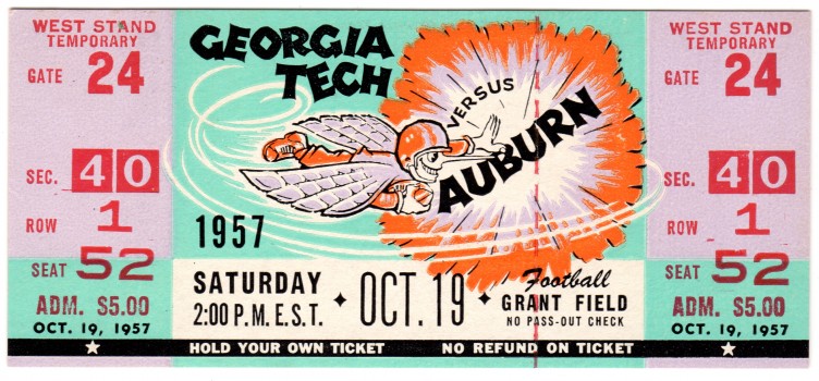 1957-10-19 - Georgia Tech vs. Auburn