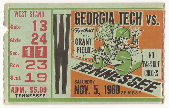 1960-11-05 - Georgia Tech vs. Tennessee