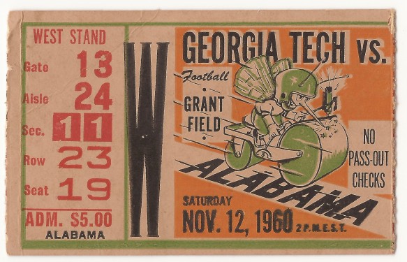 1960-11-12 - Georgia Tech vs. Alabama