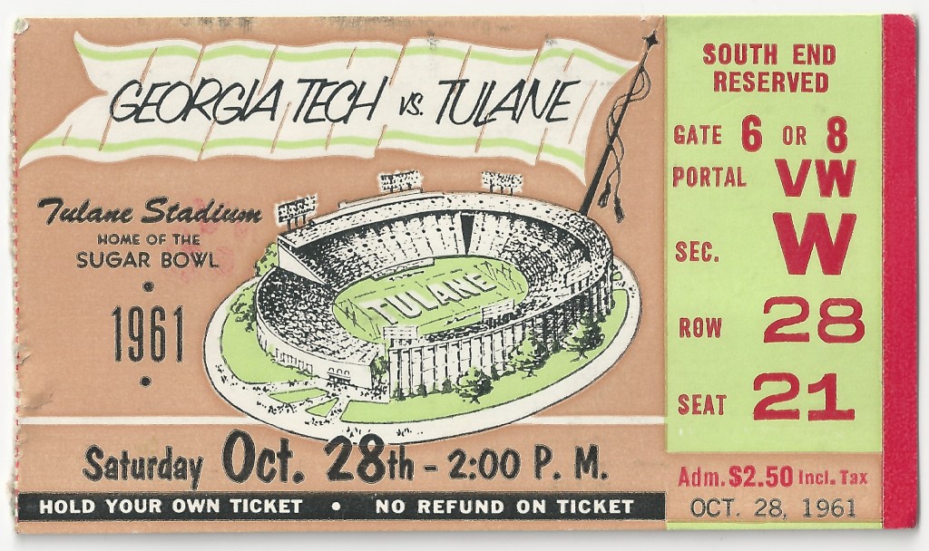 1961-10-28 - Georgia Tech at Tulane