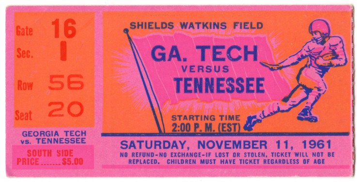 1961-11-11 - Georgia Tech at Tennessee
