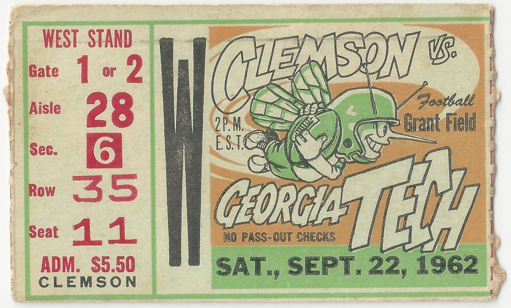 1962-09-22 - Georgia Tech vs. Clemson