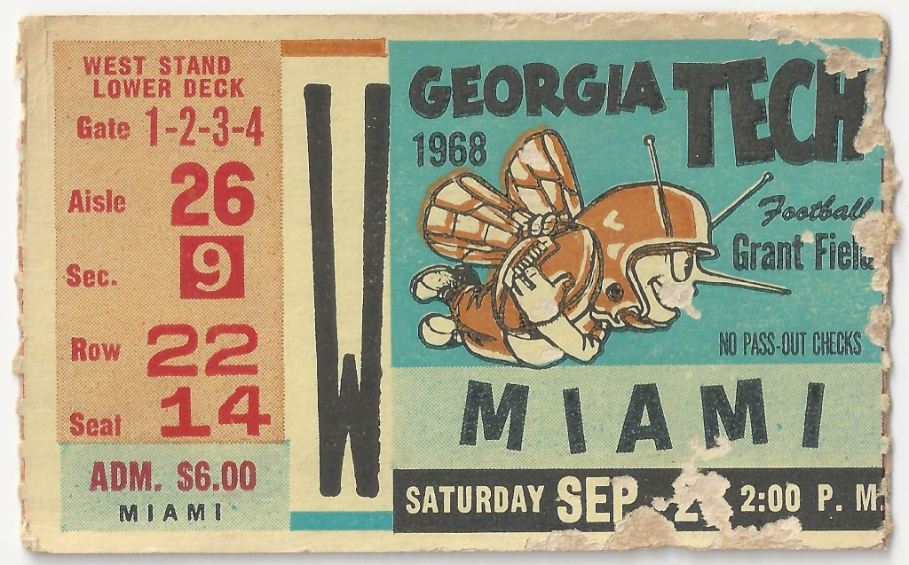 1968-09-28 - Georgia Tech vs. Miami