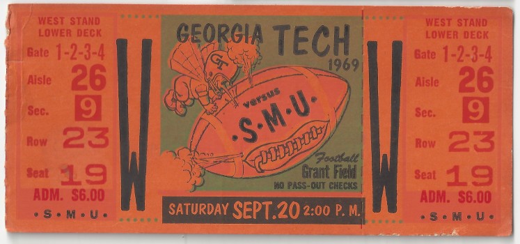 1969-09-20 - Georgia Tech vs. Southern Methodist