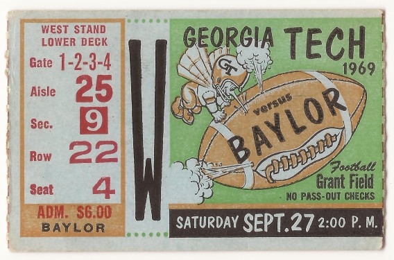 1969-09-27 - Georgia Tech vs. Baylor