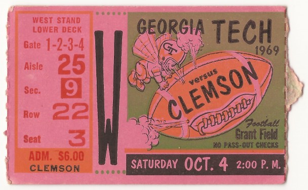 1969-10-04 - Georgia Tech vs. Clemson