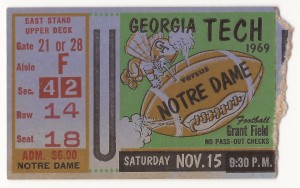 1969-11-15 - Georgia Tech vs. Notre Dame