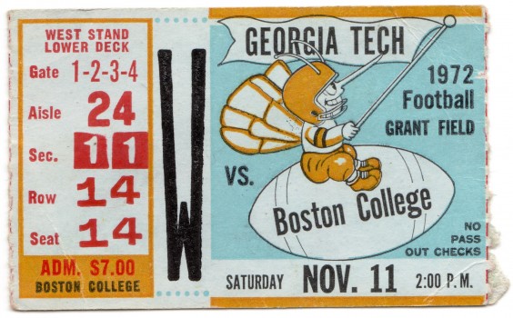 1972-11-11 - Georgia Tech vs. Boston College