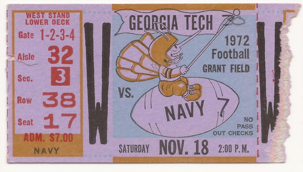 1972-11-18 - Georgia Tech vs. Navy