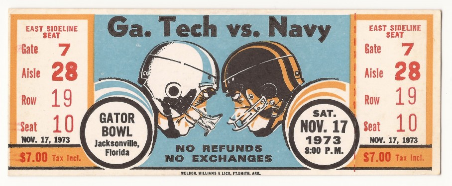 1973-11-17 - Georgia Tech vs. Navy
