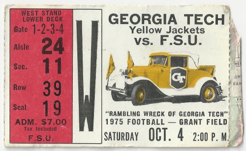 1975-10-04 - Georgia Tech vs. Florida State