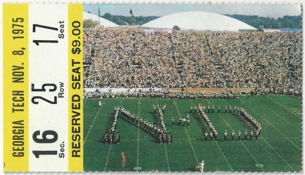 1975-11-08 - Georgia Tech at Notre Dame