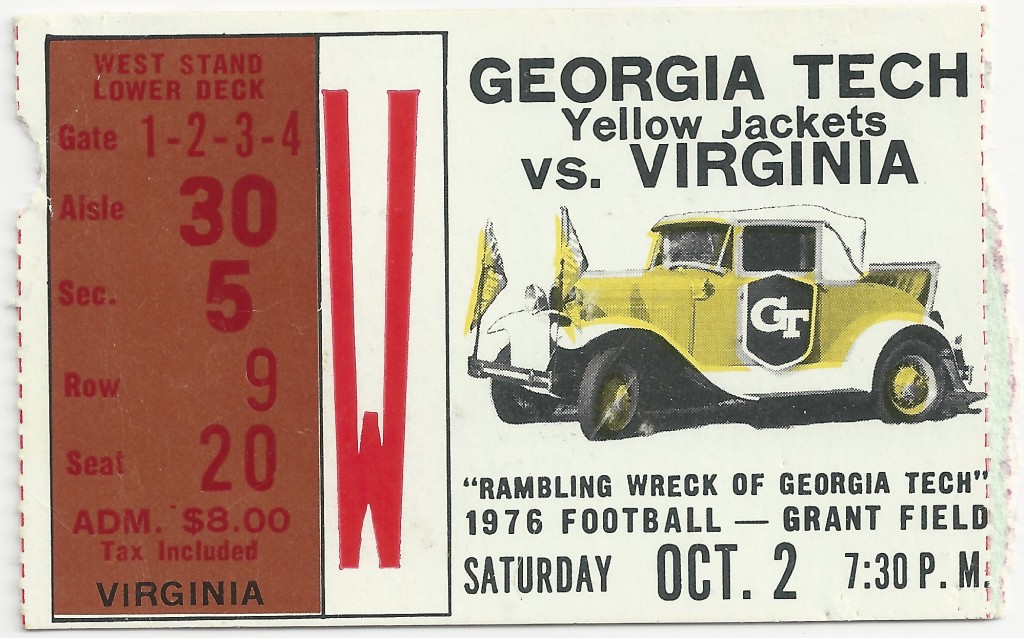 1976-10-02 - Georgia Tech vs. Virginia