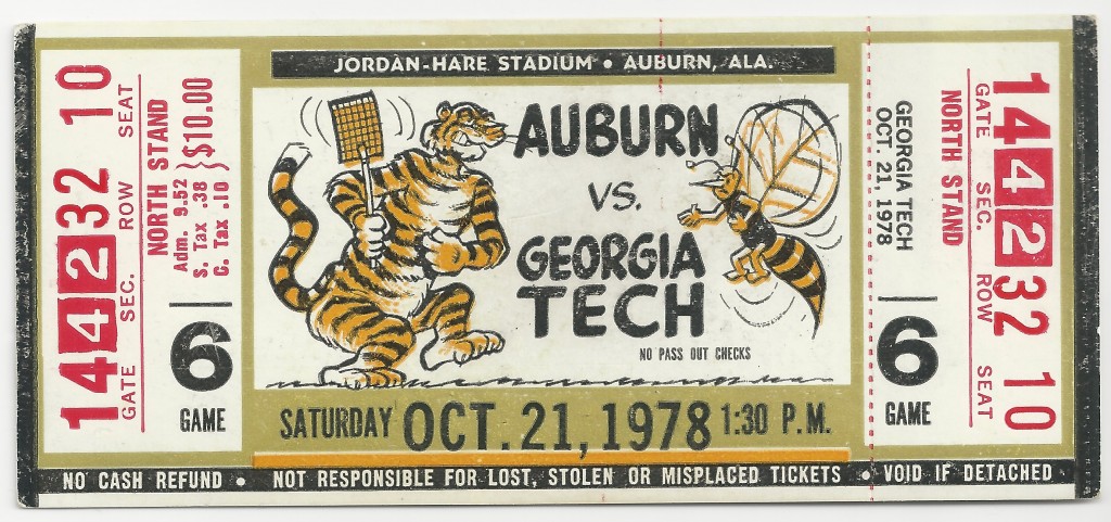 1978-10-21 - Georgia Tech at Auburn