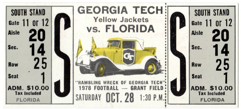 1978-10-28 - Georgia Tech vs. Florida
