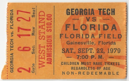 1979-09-22 - Georgia Tech at Florida